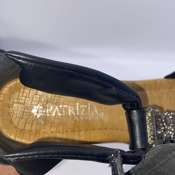 ✨Patrizia by Spring Step Pegacon Black Embellished
Wedge Sandals✨ - Picture 7 of 12